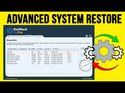 Create Restore Points for Windows, Apps & Files with RollBack RX Pro