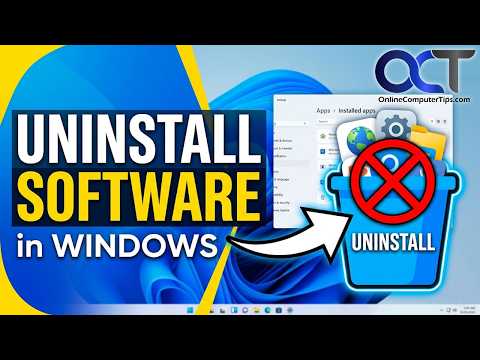 Uninstalling Software in Windows - Online Computer Tips