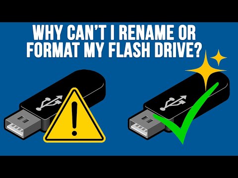 Fixes for Not Being Able to Rename or Format Your USB Flash Drive