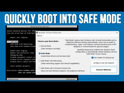 Configure Your Computer to Boot into Safe Mode & Enable the F8 Key