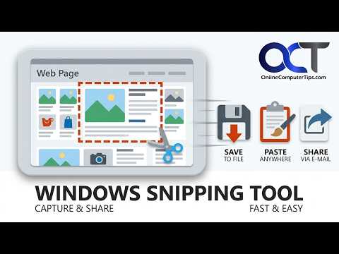 How to Use the Windows Snipping Tool in Windows - Online Computer Tips