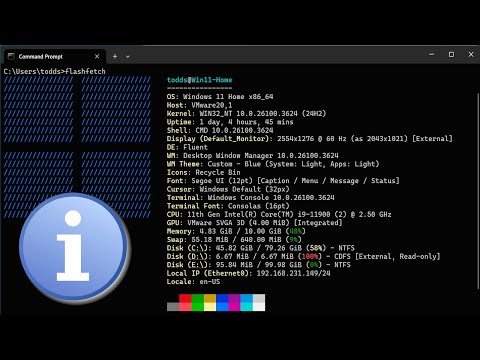 FastFetch Command: Show Detailed Windows System Info (Tutorial)