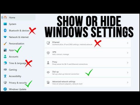 How to Show or Hide Specific Windows Settings - Online Computer Tips