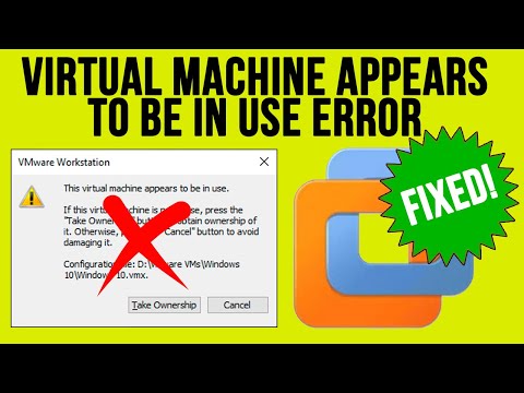 Fix the VMware Workstation “The Virtual Machine Appears to Be in Use” Error