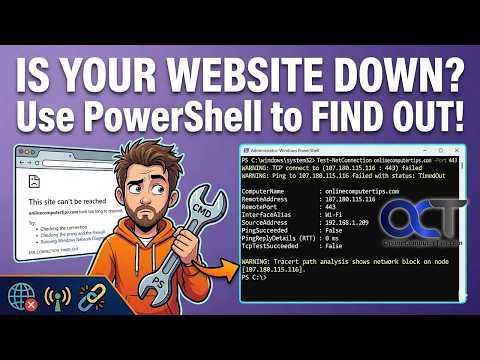 Use the Test-NetConnection Command to Test Website Connection Issues