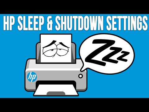 How to Change Your HP Printer's Sleep and Auto Shutdown Settings ...