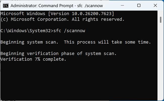 Using the Windows SFC (System File Checker)