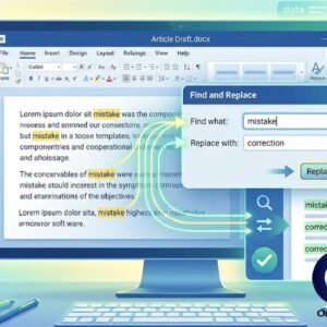 Using the find and replace tool in Microsoft Word