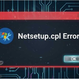 Netrsetup.cpl error message in Windows