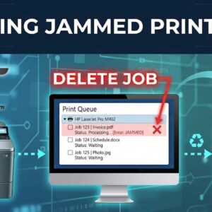 How to delete print jobs jammed in your printer