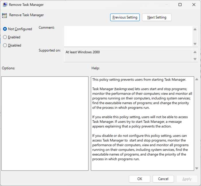Task Manager Has Been Disabled by Your Administrator Message