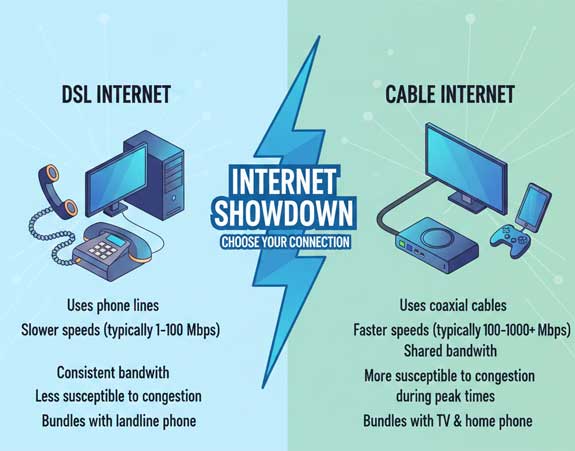 DSL vs. Cable Internet