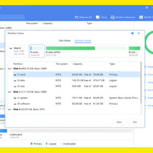 EASEUS Partition Master interface