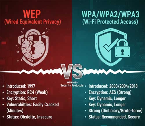 WEP vs. WPA Wireless Security