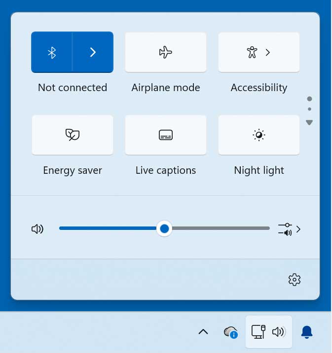 Checking sound volume