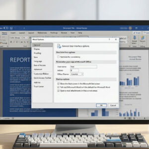Changing options in Microsoft Word