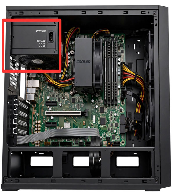 Power supply inside of PC