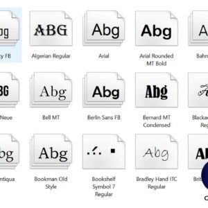 Installing Fonts in Windows