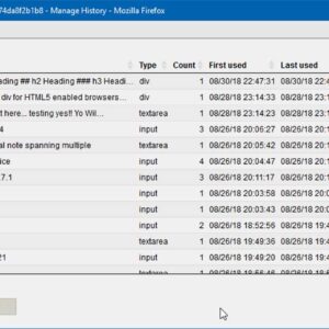 Firefox Form History Control Add-on