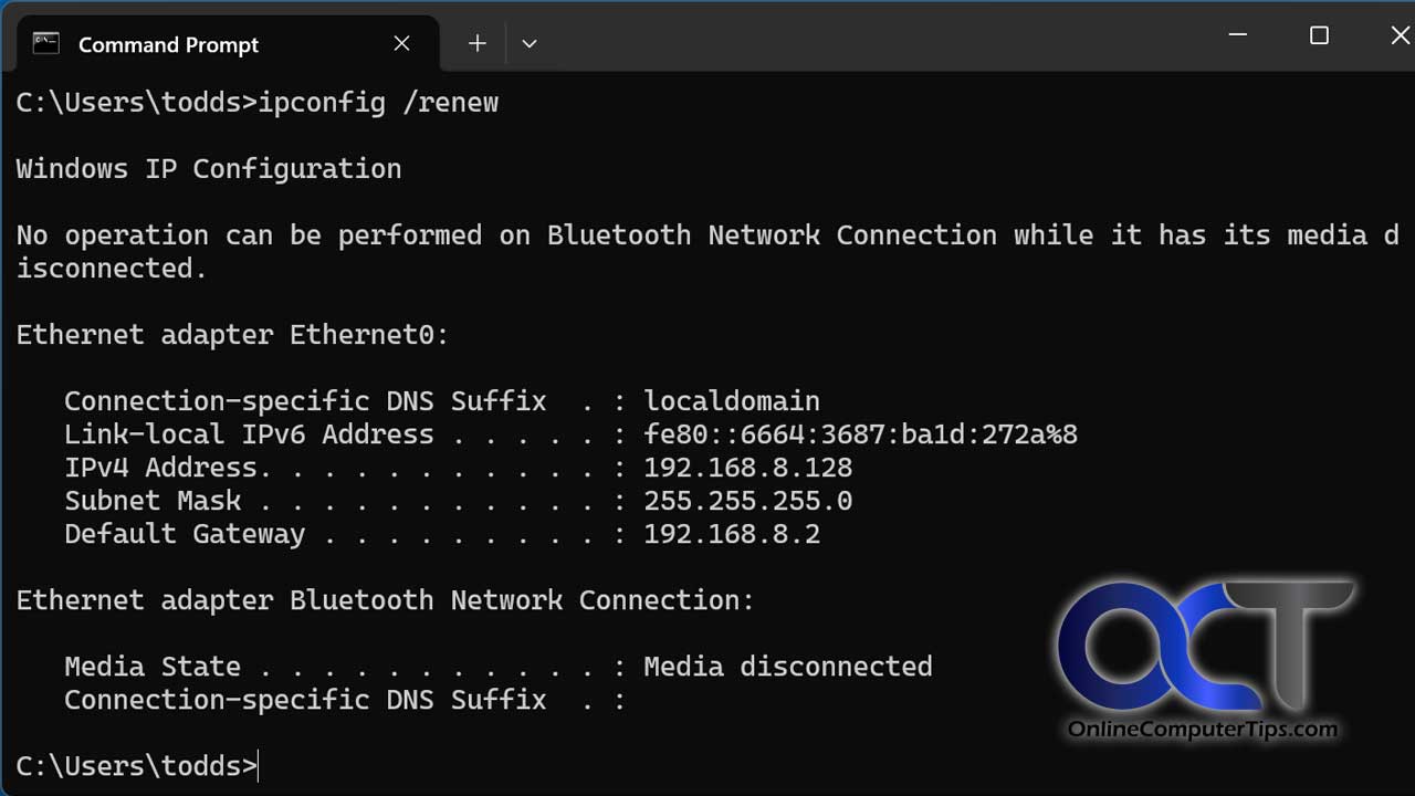 How to Release and Renew your IP Address - Online Computer Tips