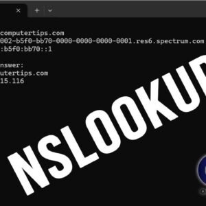 Nslookup Command for network connectivity