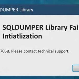 SQLDUMPER Library Failed Initialization Error