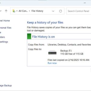 Windows File History Backup