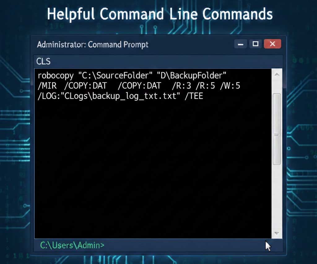 Helpful Command Line Commands