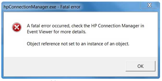 Fatal exception error
