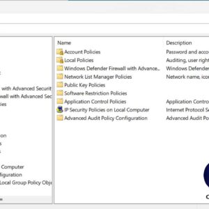 Windows Local Security Policy Settings