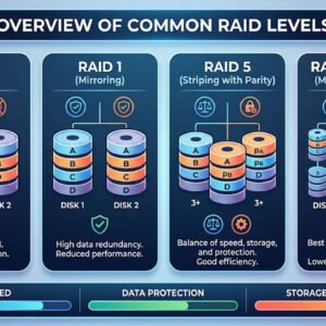 Common RAID disk levels