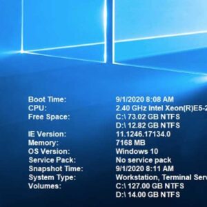 Display Your Users PC and Network Configuration on Their Desktops