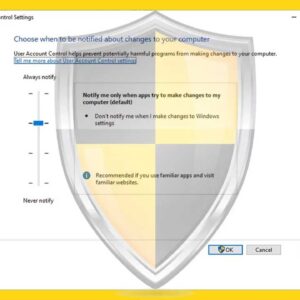 Disabling Windows User Account Control