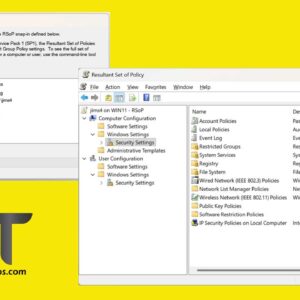 Using Resultant Set of Policies (RSOP) to See What Policies are Applied to Your Computer