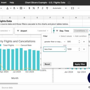 Using slicers in Microsoft Excel