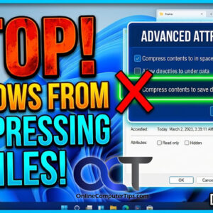 Disable automatic file compression