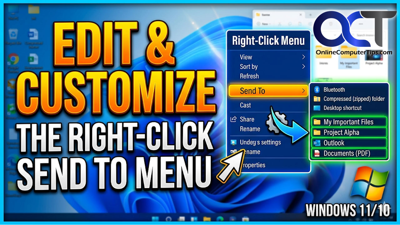 Edit the Windows Send to Menu Items - Online Computer Tips