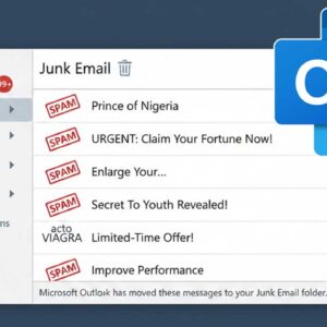 Microsoft Outlook junk mail