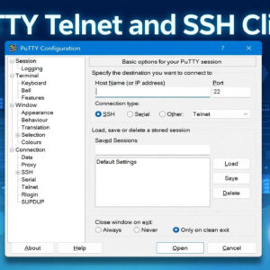 PuTTY Telnet and SSH client