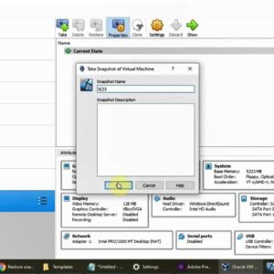 How to Create and Restore a VirtualBox VM Snapshot