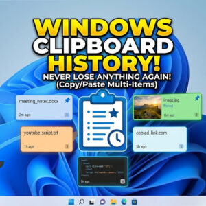 Windows clipboard history