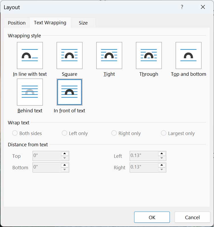 Freely Move Microsoft Word Images
