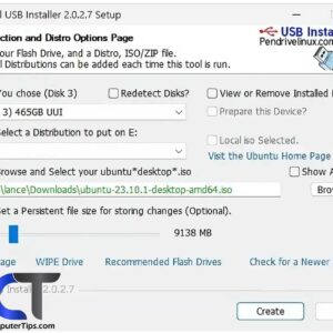Boot to or Install Linux from a USB Flash Drive with Universal USB Installer