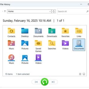 Windows File History Backup
