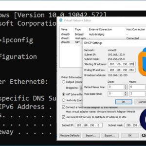 Set VMware Workstation DHCP range for VMs