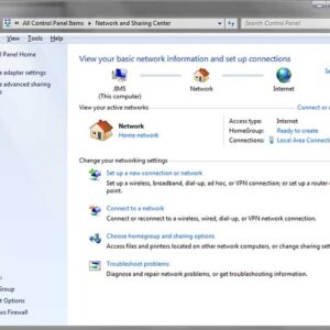 Windows Network and Sharing Center