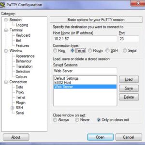 PuTTY Telnet and SSH Client