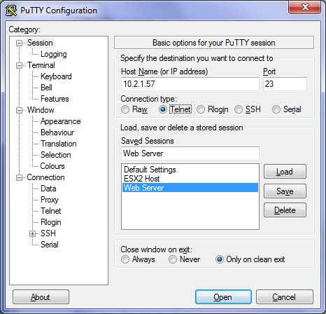 PuTTY Telnet & SSH Client