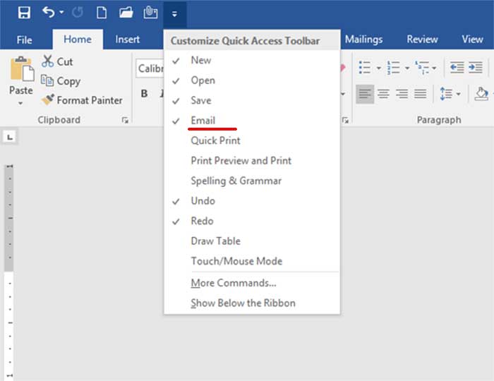 Office Quick Access Toolbar