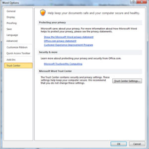 How to Turn Off Protected View in Office